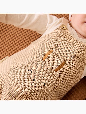 Salopette bébé en tricot Hello Baby