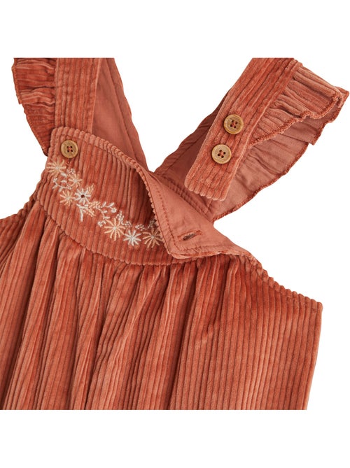 Salopette bébé en velours côtelé ollie - Kiabi