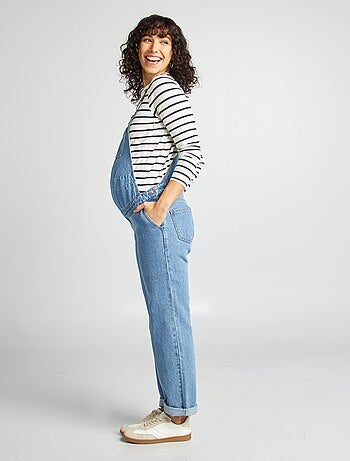 Salopette de grossesse en denim stretch
