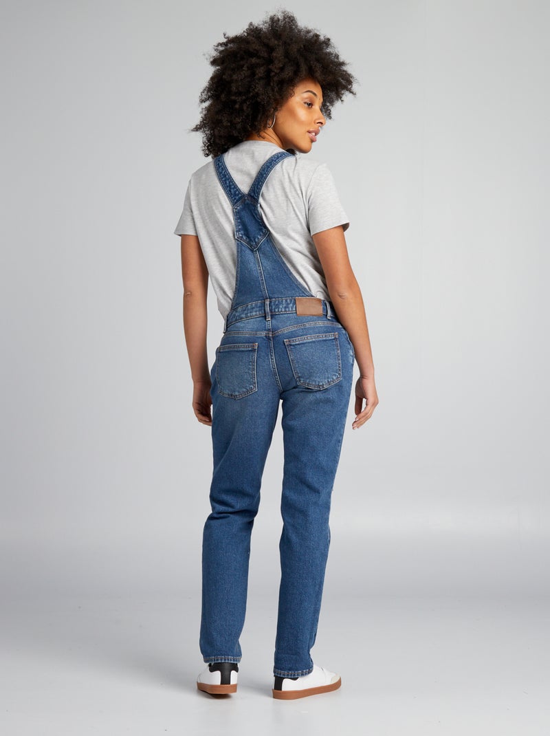 Salopette de maternité en denim stretch Stone - Kiabi