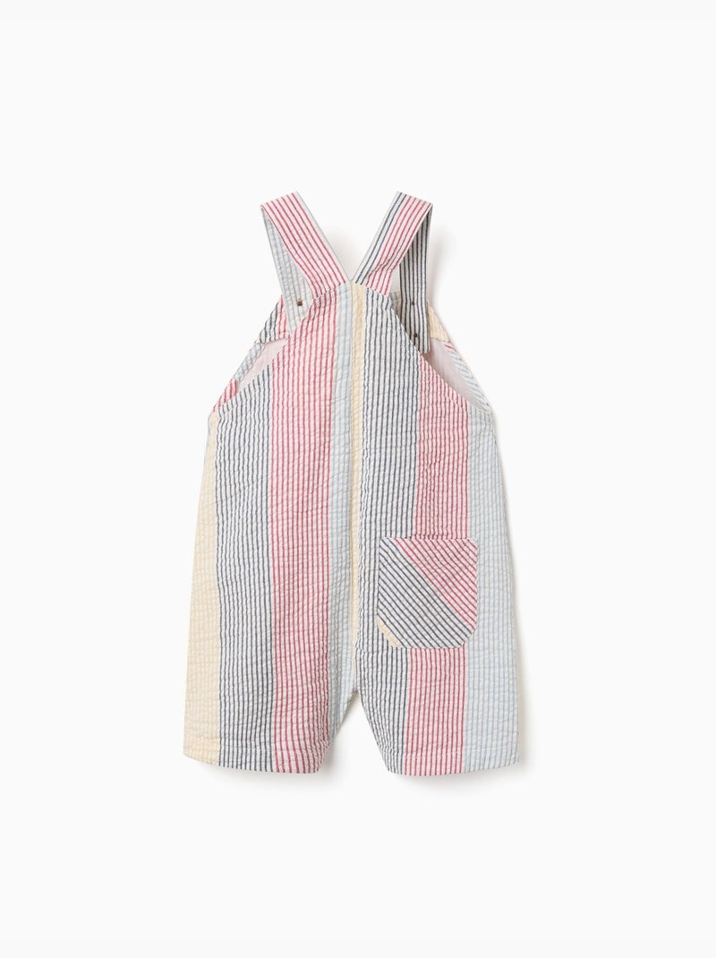 Salopette en coton à rayures You&Me Rouge - Kiabi