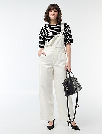 Salopette en denim avec poche devant