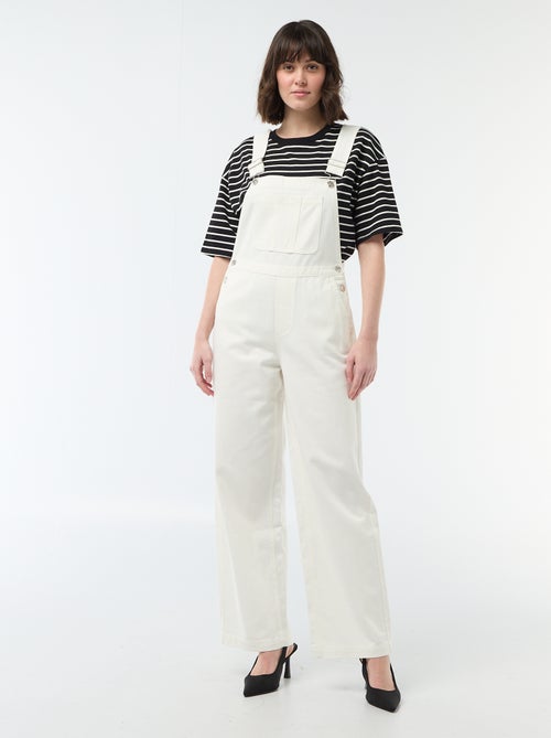 Salopette en denim avec poche devant - Kiabi