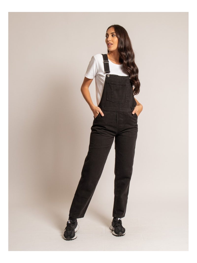 Salopette en denim elvine Noir - Kiabi
