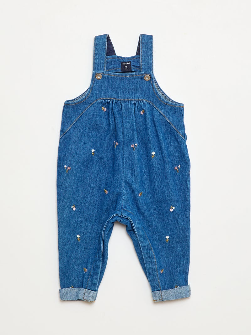 Salopette en jean à motif Bleu - Kiabi