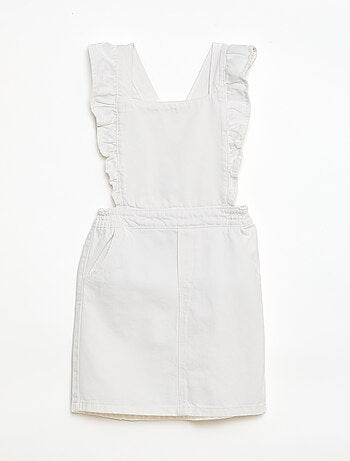 Salopette en jean avec volants