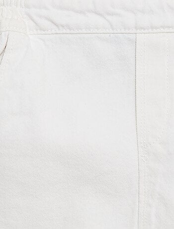 Salopette en jean avec volants