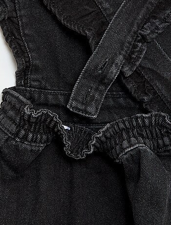 Salopette en jean avec volants