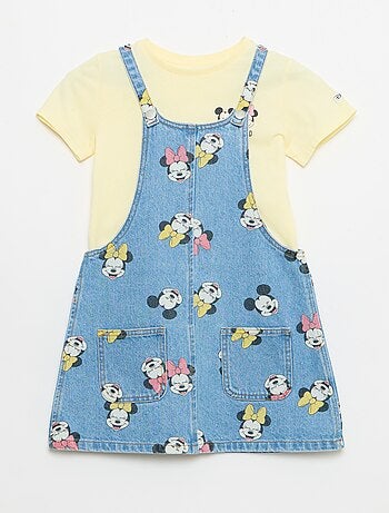 Salopette en jean avec volants