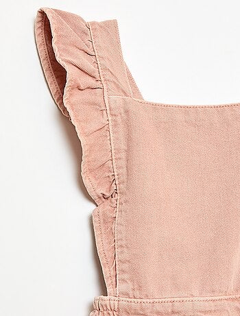 Salopette en jean avec volants