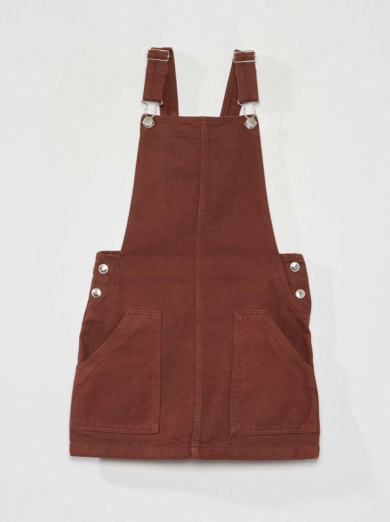 Salopette en jean Chocolat - Kiabi