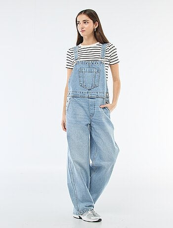 Salopette en jean droite