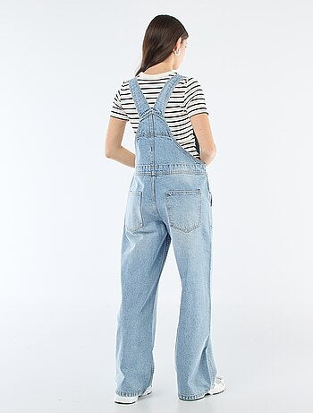 Salopette en jean droite