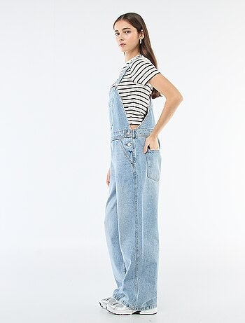 Salopette en jean droite