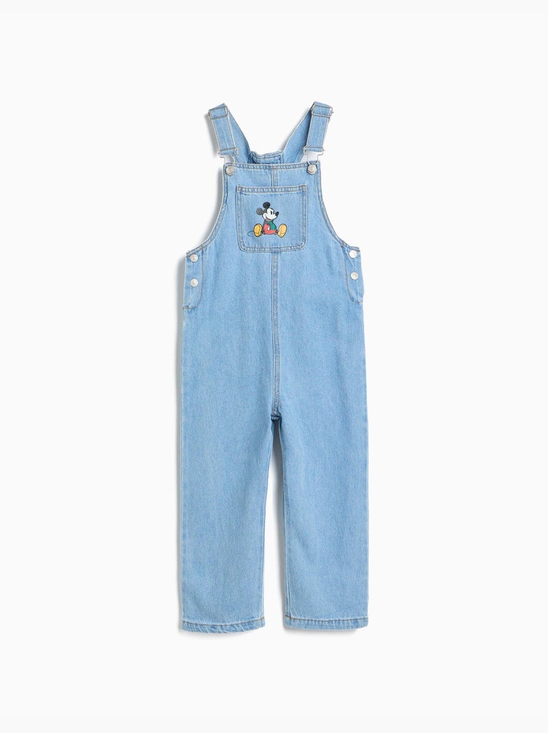 Salopette en jean « mickey » © disney, mo fashion Bleu - Kiabi