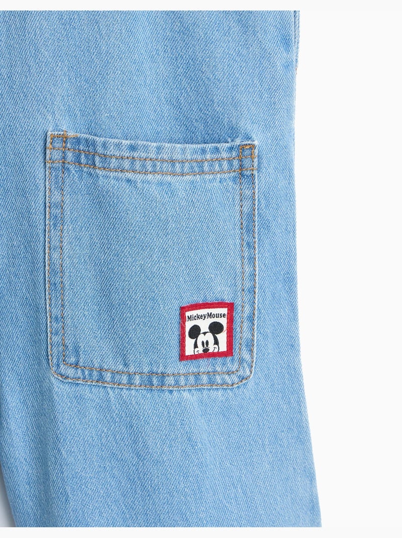 Salopette en jean « mickey » © disney, mo fashion Bleu - Kiabi