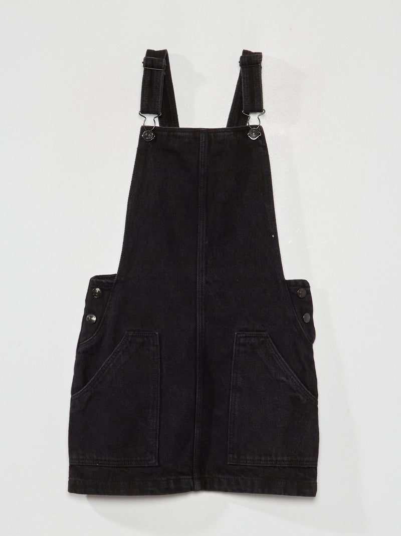 Salopette en jean Noir - Kiabi