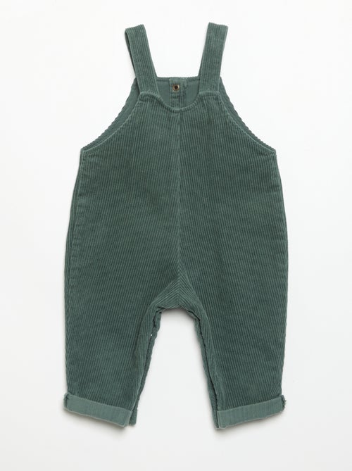 Salopette en velours côtelé - Kiabi