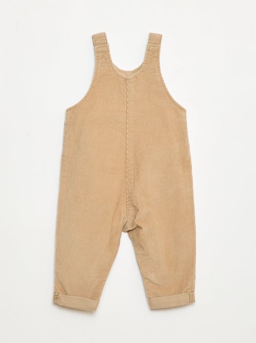 Salopette en velours en côtelé - Kiabi