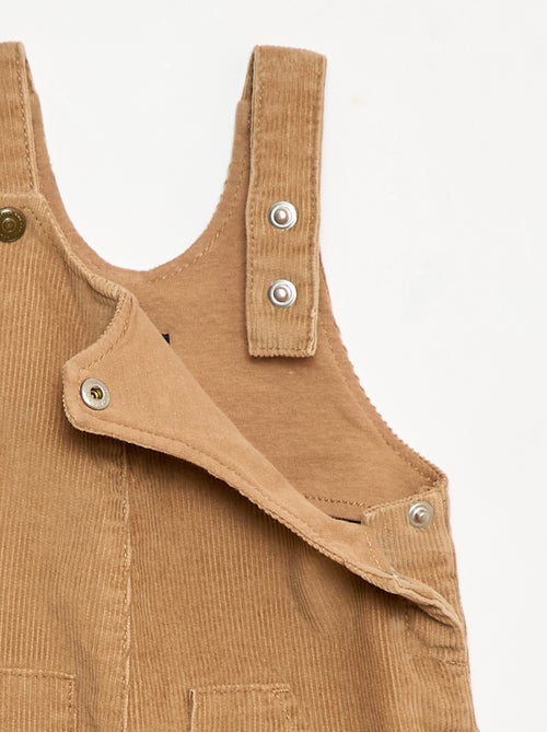 Salopette en velours en côtelé - Kiabi