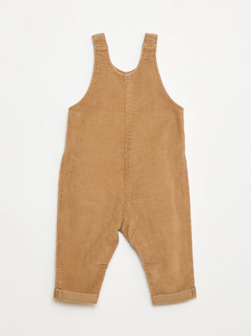 Salopette en velours en côtelé - Kiabi