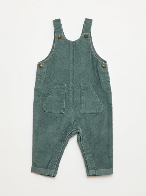 Salopette en velours en côtelé - Kiabi