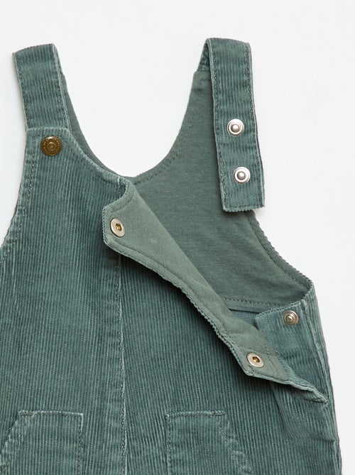 Salopette en velours en côtelé - Kiabi