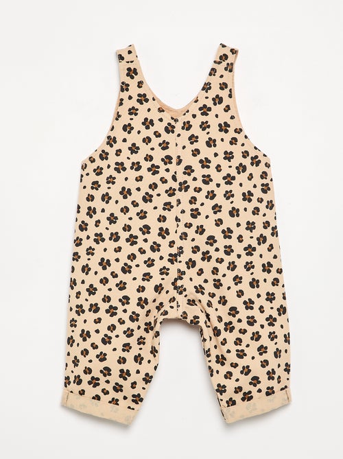 Salopette imprimée en twill - Kiabi