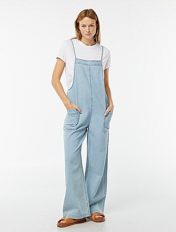 Salopette large en jean