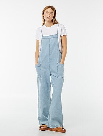 Salopette large en jean