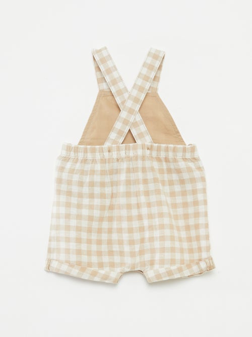 Salopette légère en lin mélangé - Kiabi