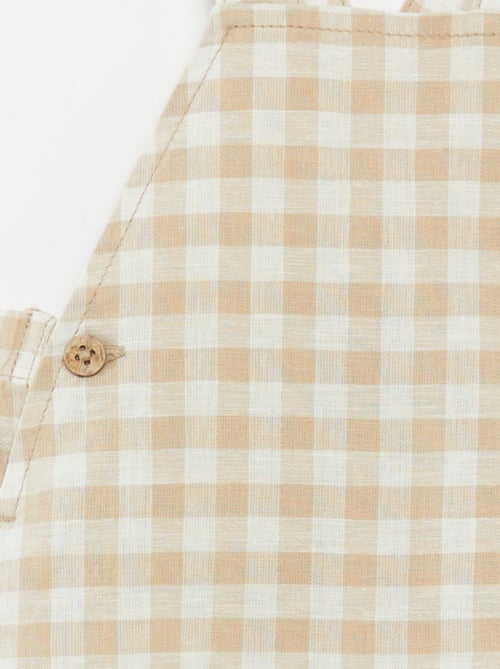 Salopette légère en lin mélangé - Kiabi