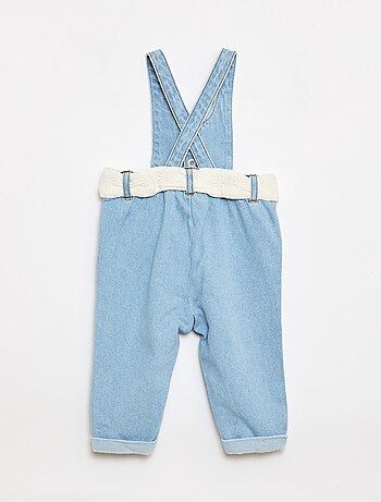 Salopette longue en jean