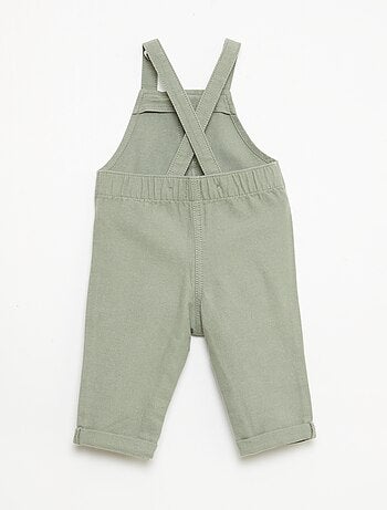Salopette longue en lin mélangé