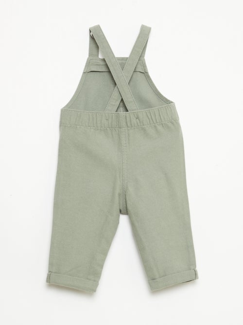 Salopette longue en lin mélangé - Kiabi