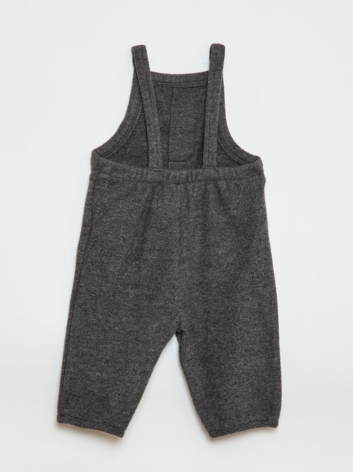 Salopette longue en maille doudou - Kiabi