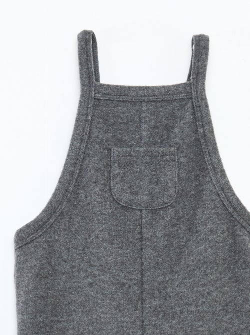 Salopette longue en maille doudou - Kiabi