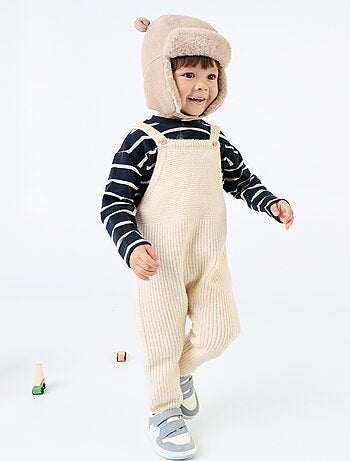Salopette longue en tricot