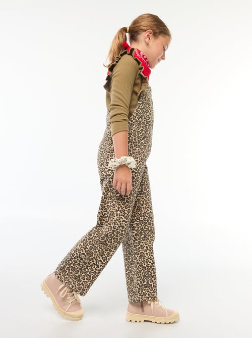 Salopette pantalon léopard - Kiabi
