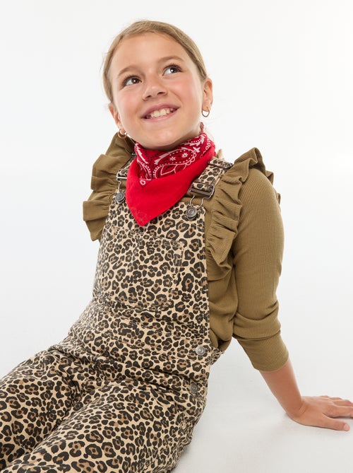 Salopette pantalon léopard - Kiabi