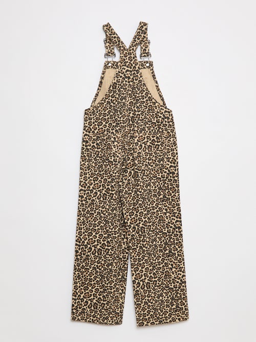 Salopette pantalon léopard - Kiabi