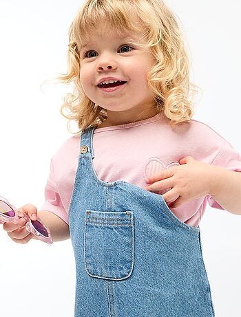 Salopette short avec poche poitrine