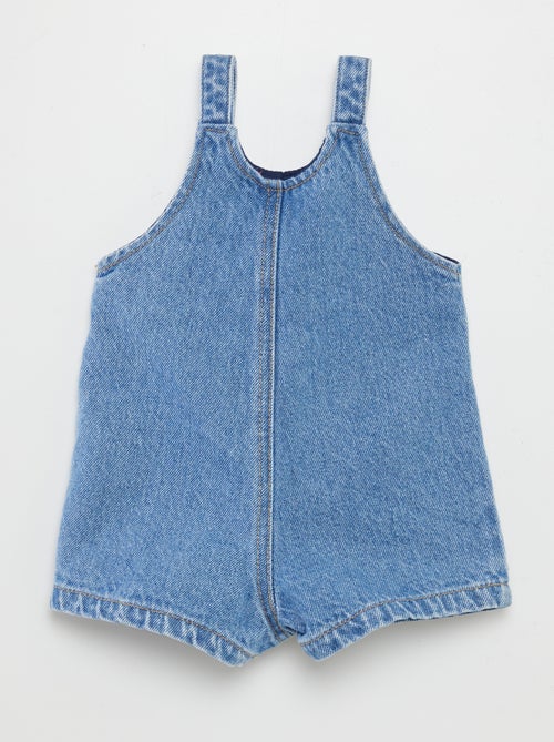 Salopette short avec poche poitrine - Kiabi