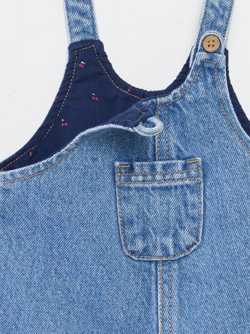 Salopette short avec poche poitrine - Kiabi