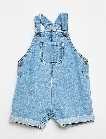 Salopette short en denim