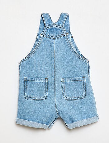 Salopette short en denim