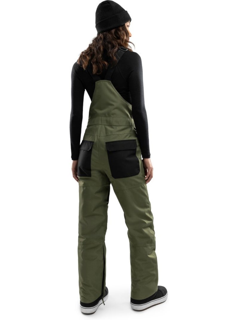 Salopette snowboard femme sports d'hiver femme b1-w klosters Vert - Kiabi