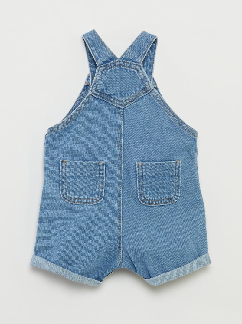 Salopette van denim BLAUW - Kiabi