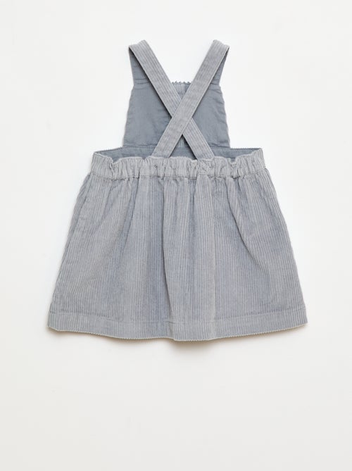 Salopette van velours met schouderbandjes - Kiabi