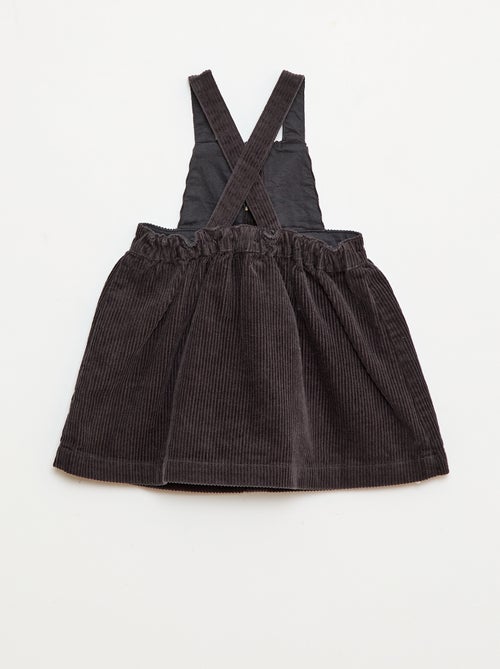 Salopette van velours met schouderbandjes - Kiabi